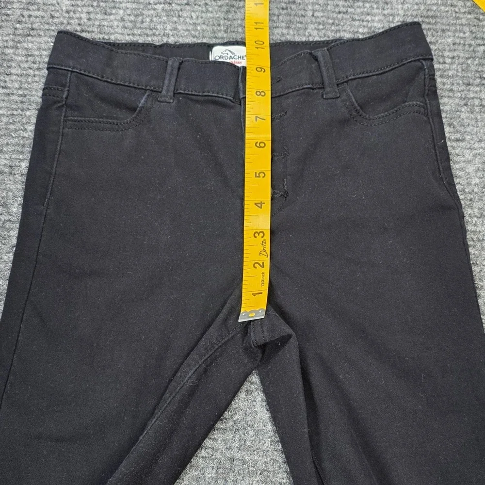 Jordache High Rise Super Skinny Jeans Women's Size 12 Slim‎ Black Button Denim